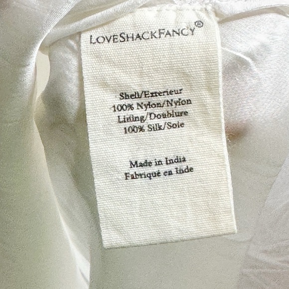 NWT LOVESHACKFANCY Avianna Antique Gown White Size 2 Silk - Picture 10 of 15